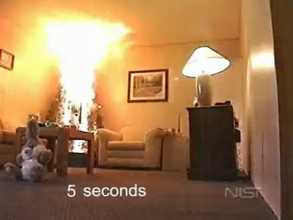 Zobacz, w ile spłonie choinka