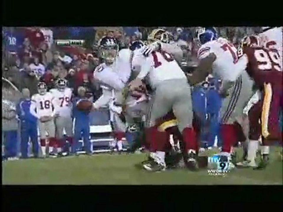 Brandon Jacobs Vs. DeAngelo Hall Throw Down!