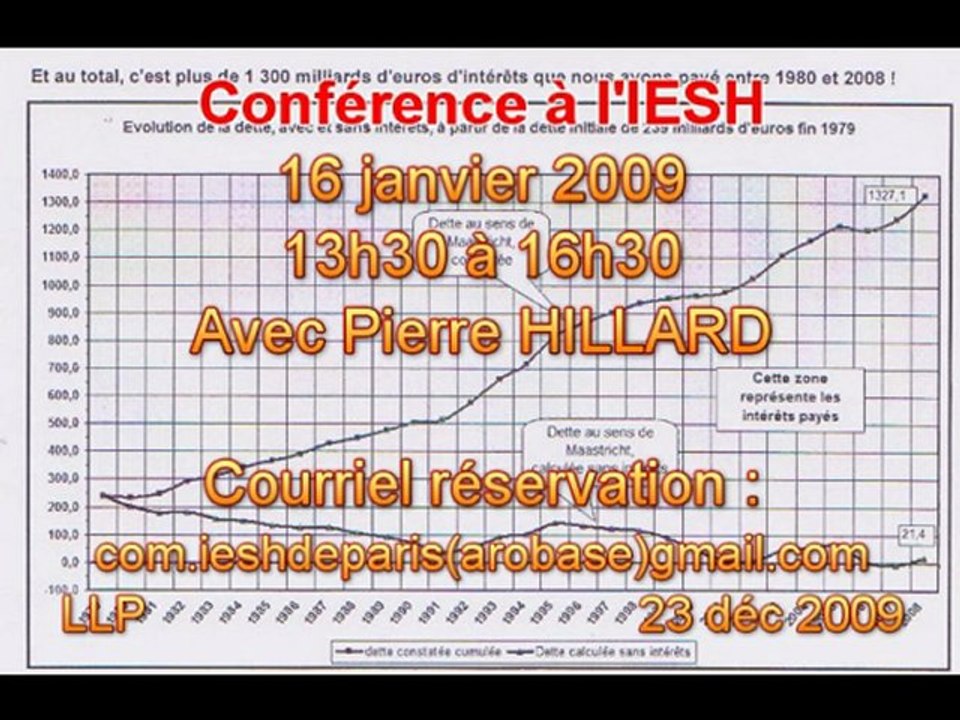 Conférences Paris et Bruxelles Janvier 2010 - LLP