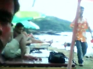 sadhu enjoying in goa
