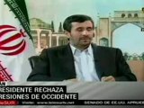 Ahmadinejad rechaza propuesta de Obama