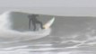 Funny Santa Surfing and ripping a few waves