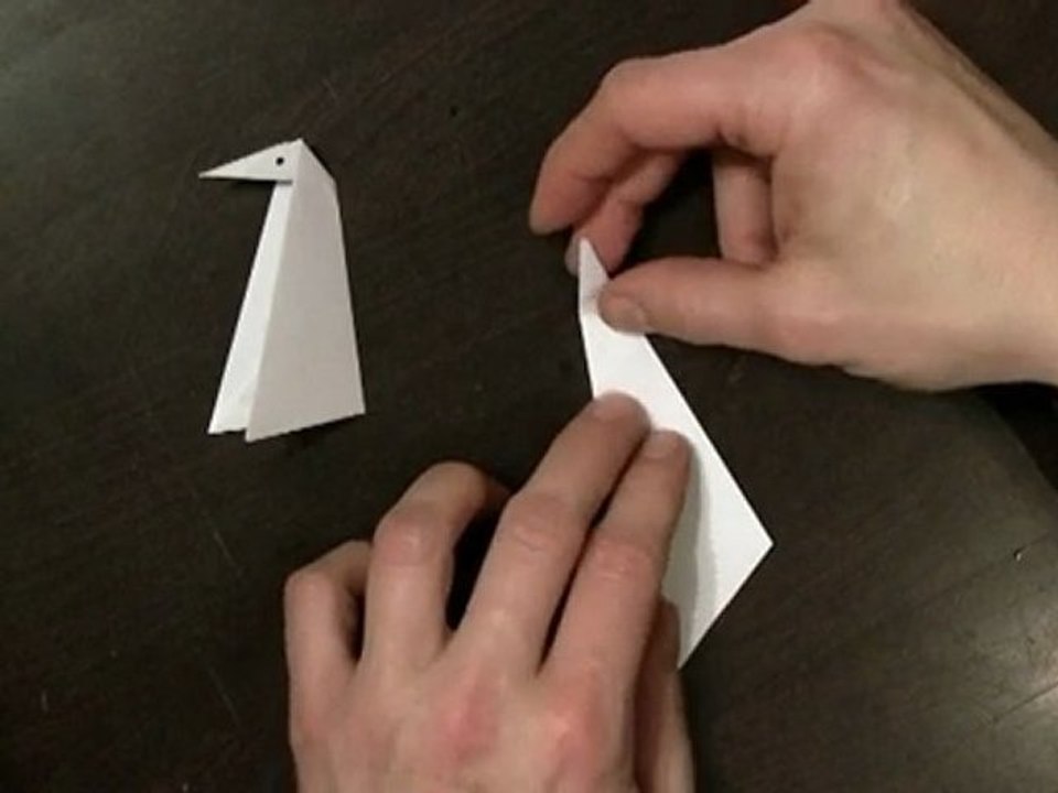 Origami - Kleiner Pinguin falten