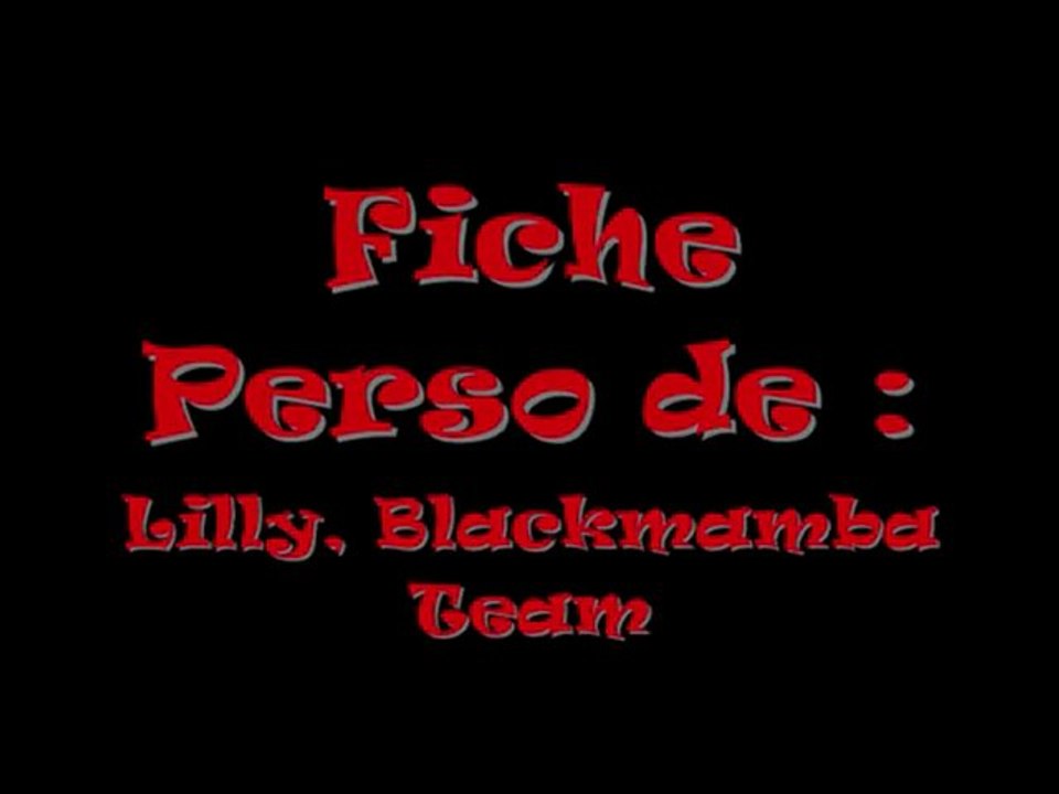 Fiche Perso Lilly