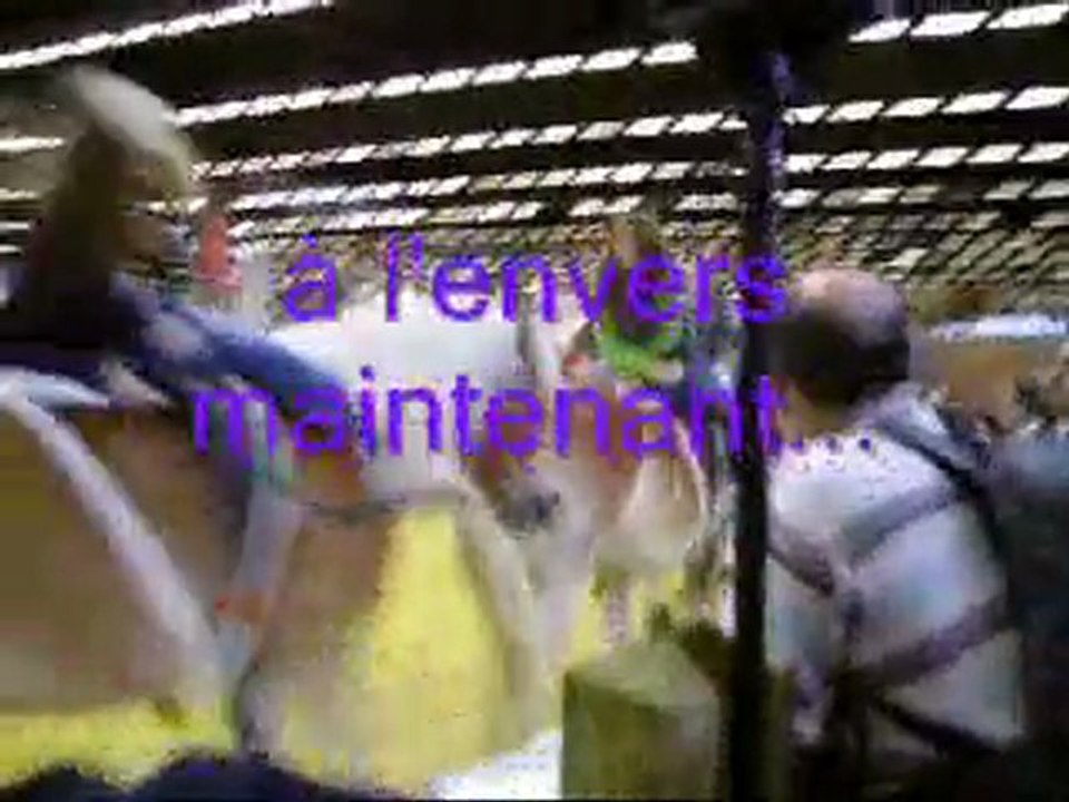 voltige au salon du cheval pour Anaïs