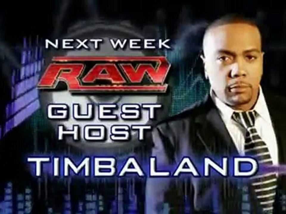 RAW 12 28 09 - Guest Host Timbaland
