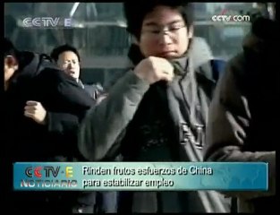 Rinden frutos esfuerzos de China para estabilizar empleo