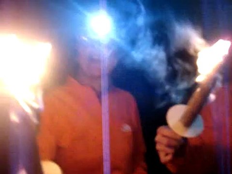 AJC-Fleurieux sur l'arbresle-Descente aux flambeaux-8/12/09