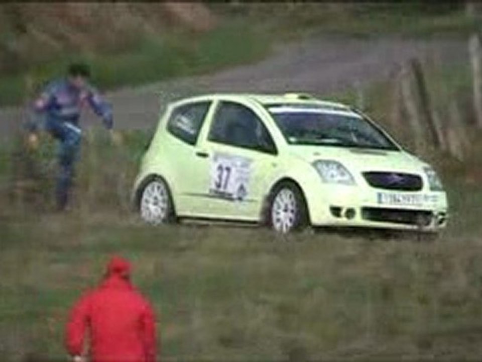 sortie de route rallye du suran 2009