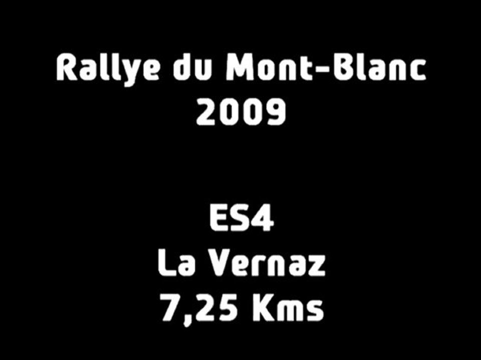 ES4 Rallye du Mont-Blanc 2009