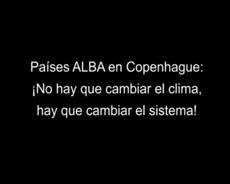 No hay que cambiar el clima hay que cambiar el sistema