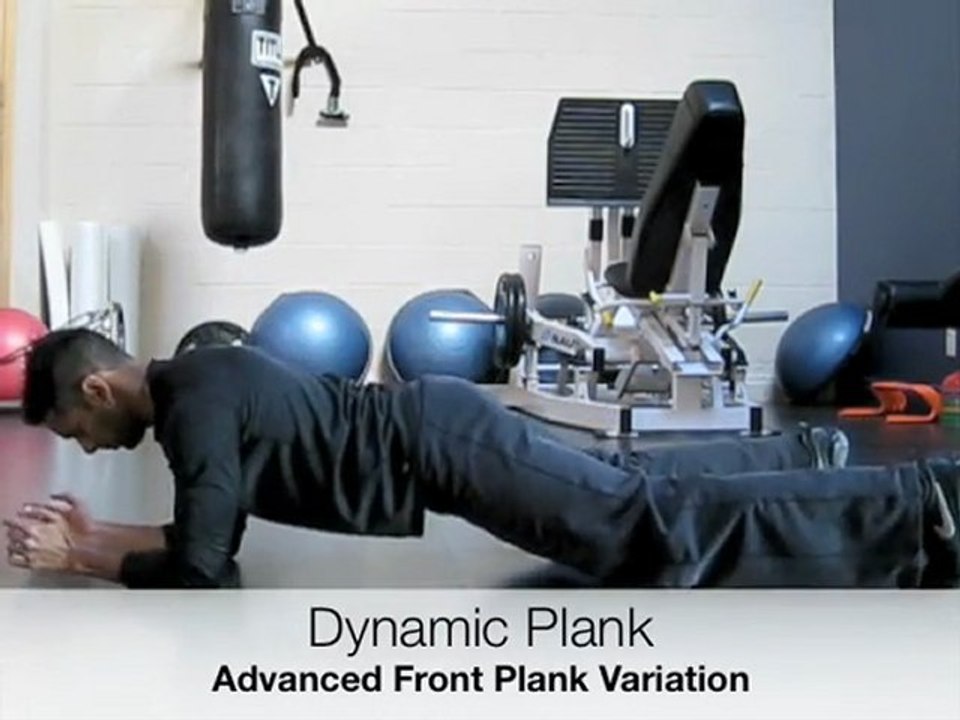 Toronto Physiotherapist Demonstrates Dynamic Plank Exercise