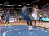 NBA Ryan Hollins finishes with a vicious slam during the fou