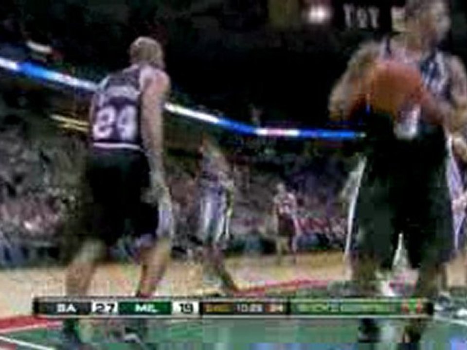 NBA Jodie Meeks picks off the pass and takes to the other en