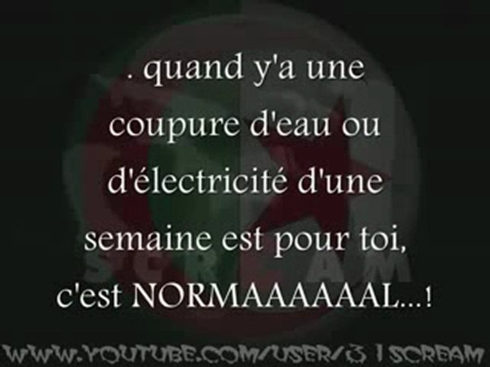 Un algerien : c'est quoi? identité algerienne, portrait