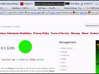 TrafficColeman Article Directory - Home Page