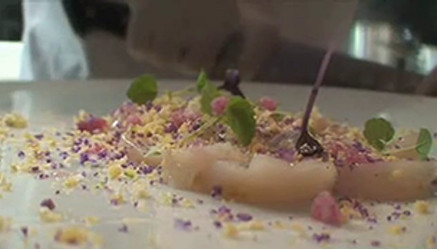 Recette de Carpaccio de saint-jacques par Sylvain Sendra, Itinéraires