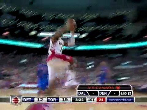NBA Sonny Weems steals the ball, drives to the rack and fini