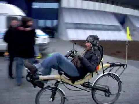 Essais vélos couchés à Esther Technopole Limoges