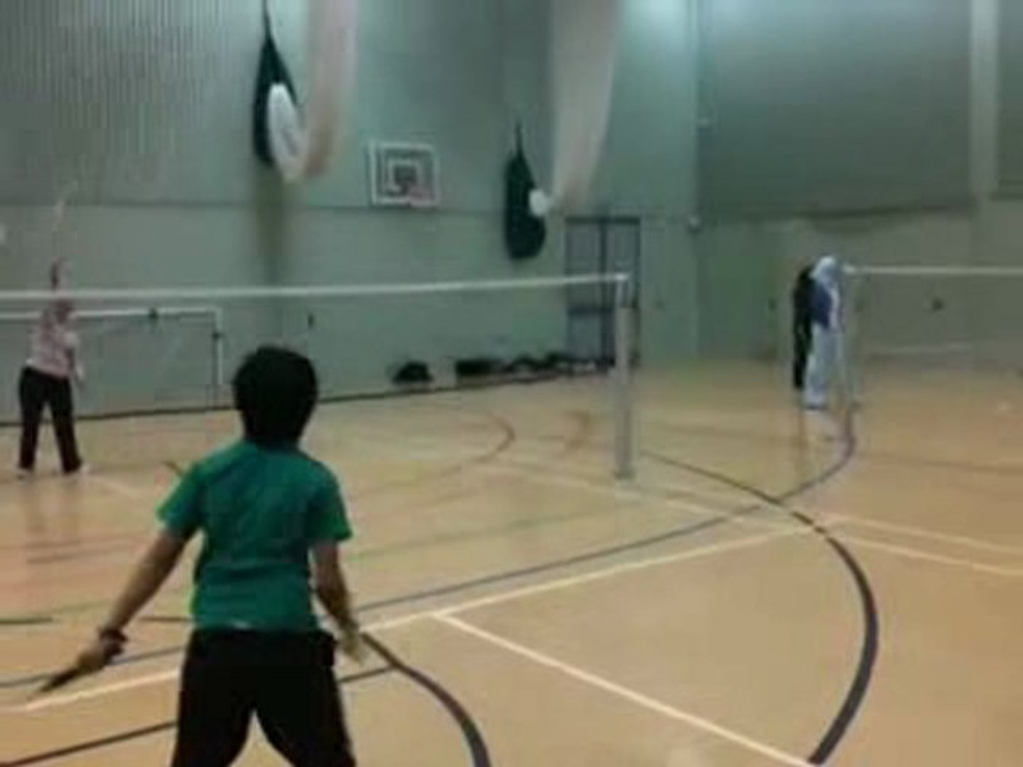 Aishu Playing Badminton