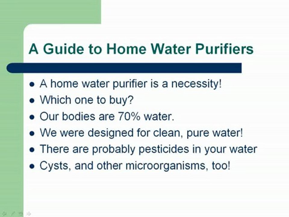 Guide to Home Water Purifiers