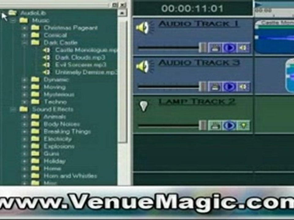 Lighting Software: Lamp Tracks and Lamp Effects