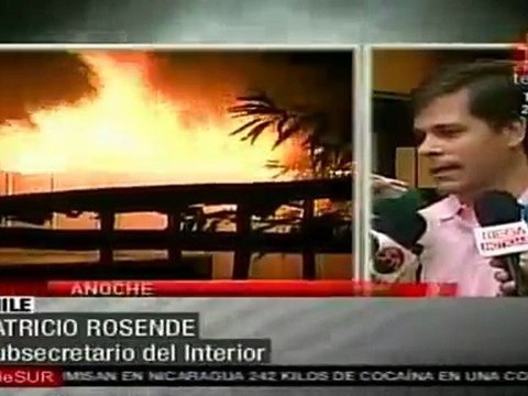 Avanzan incendios en Valparaiso, 400 familias evacuadas