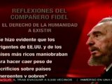 Cientos de millones de pobres sufren cambio climatico: Fidel