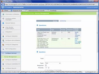 Using remote software: post-surveys in NTRsupport