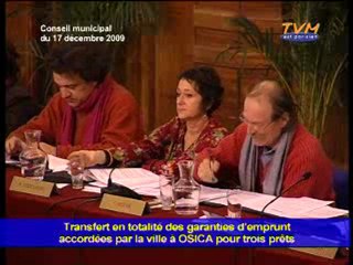 Conseil municipal 17/12/2009 - Questions 14 à 18