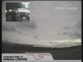 caméra embarquée du baptéme de pilotage: lamborghini diablo