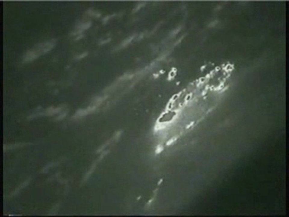 UFO Shooting Out From City Into Space
