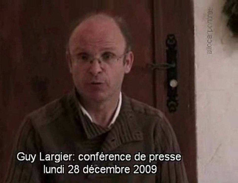 Conférence de presse de Guy Largier- Retrait délégation