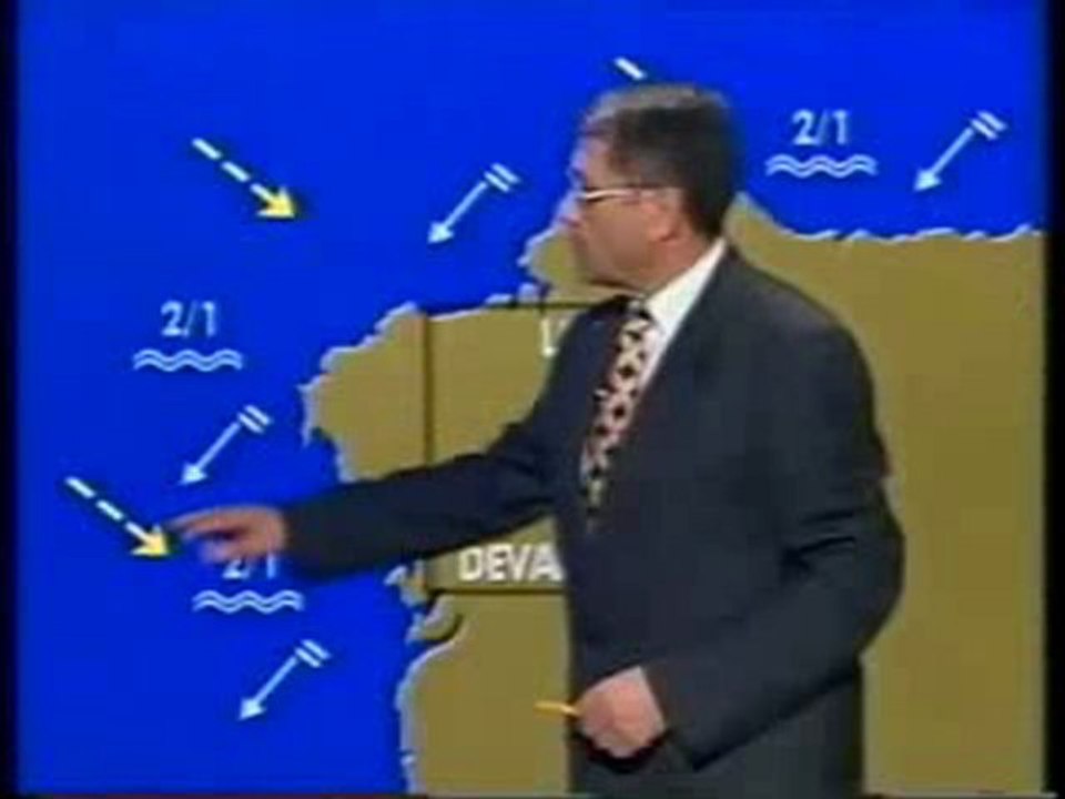 Santiago Pemán, mítico home do tempo na TVG