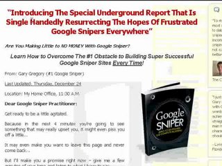 Has Google Sniper Lost It's Mojo?