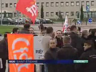 311008 - France 3 saint etienne- Grève à SNF