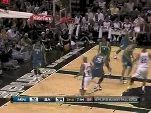 NBA Richard Jefferson finishes with a two-handed dunk.