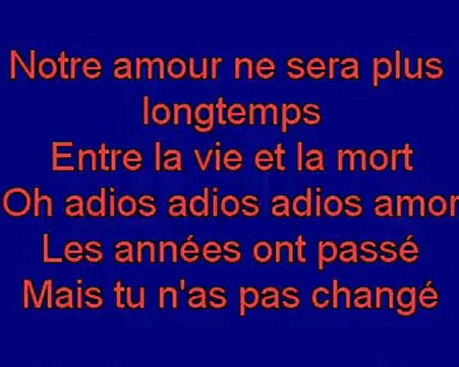 adios amor