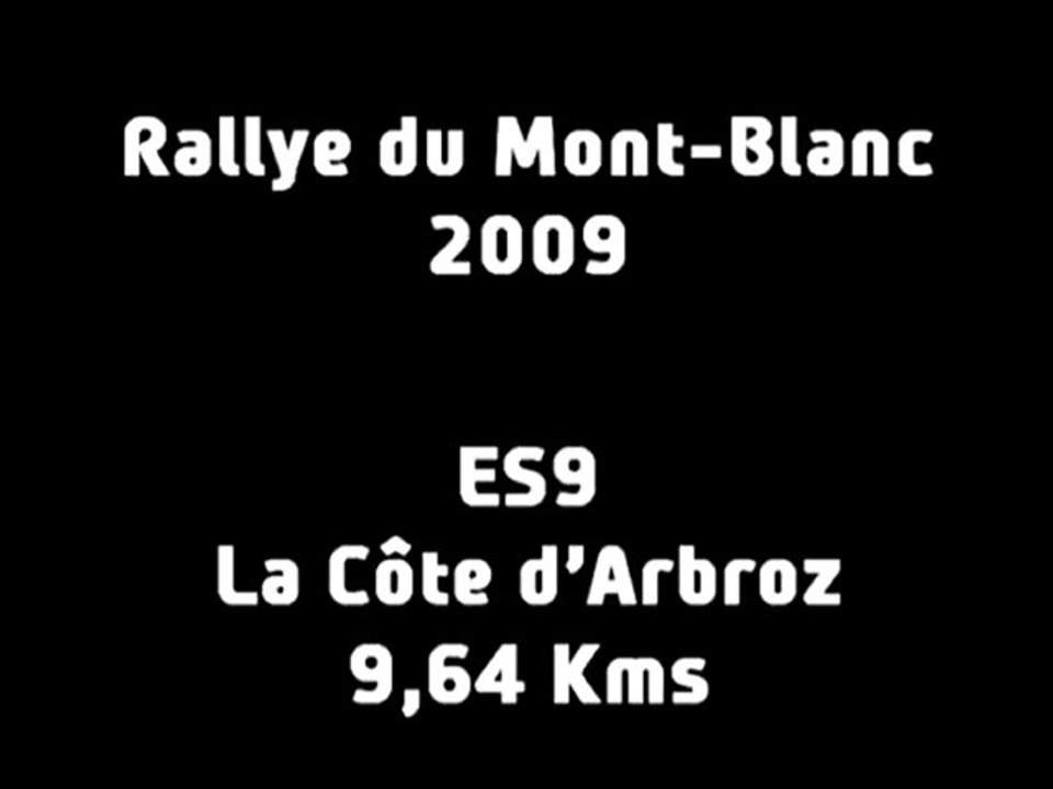 ES9 Rallye du Mont-Blanc 2009