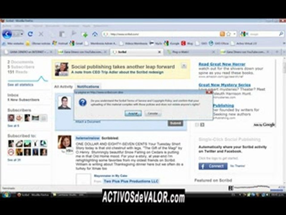 Trafico con Articulos -WetPaint, Scribd (2)