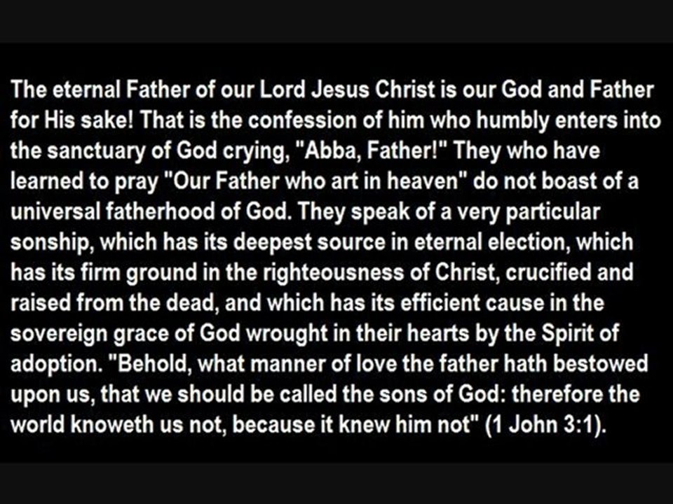(1) The Lord's Prayer Explained