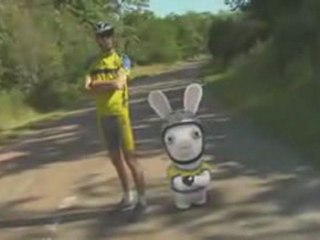 Les lapins cretins participe au tour de france