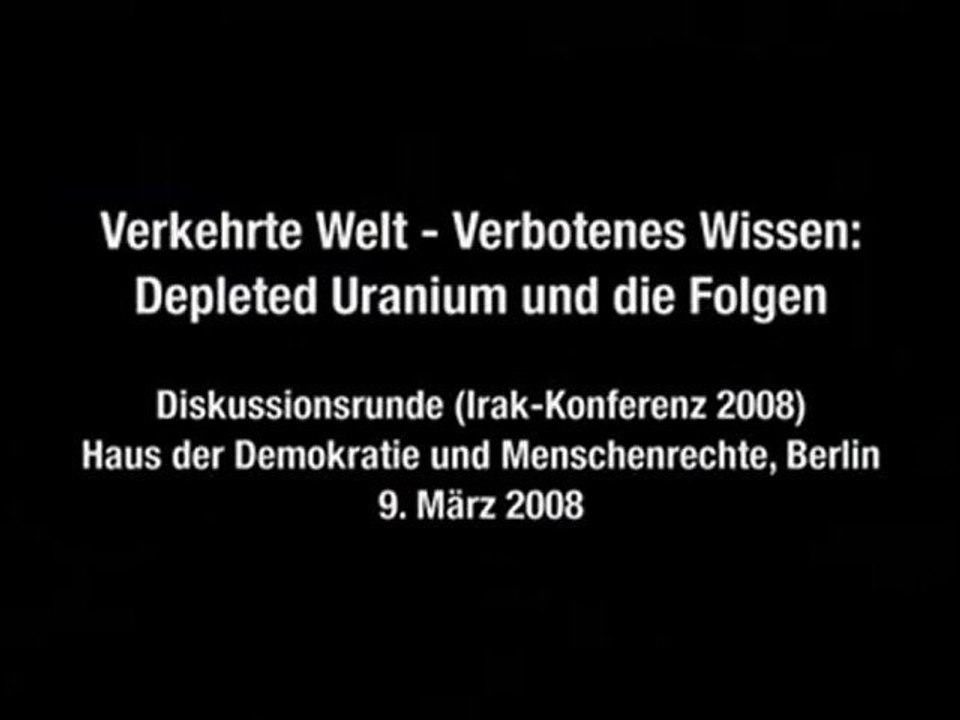 Depleted uranium - abgereichertes uran - genozid