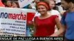 Pacifistas en Buenos Aires exigen retiro de tropas invasoras