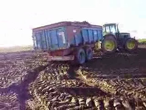 john deere 7710+ remorque godiot