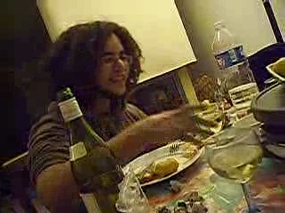 Délire autour d'une raclette avec les potes