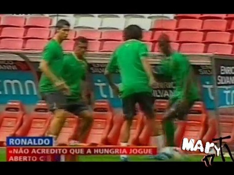 Cristiano Ronaldo Training Before Hungary Game (2)