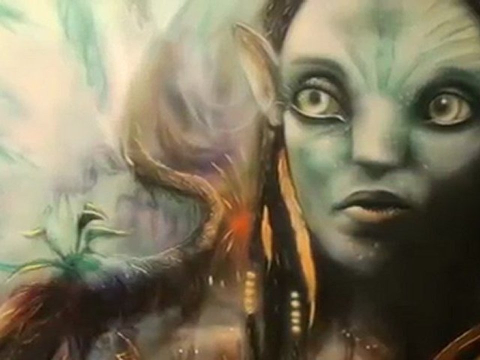 Avatar airbrush painting