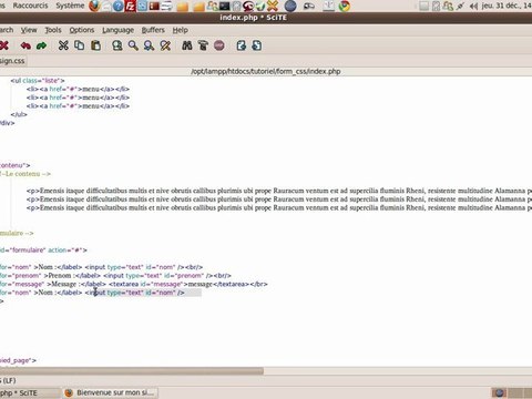 Tutoriel video: Aligner vos formulaires en CSS sans tableaux