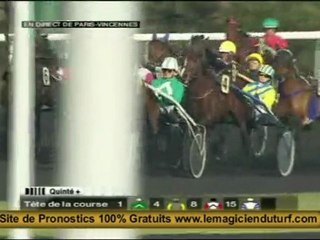La vidéo du Quinté à Vincennes Jeudi 14 janvier 2010